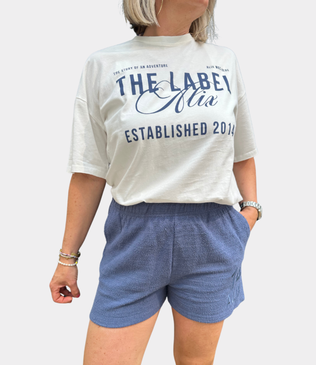 Alix the Label the label tee s/s soft white – Casual T-shirt for everyd
