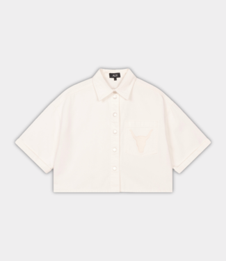 Alix the Label cropped blouse cream