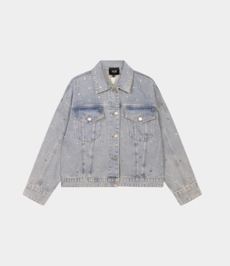 Alix the Label denim jacket light blue denim