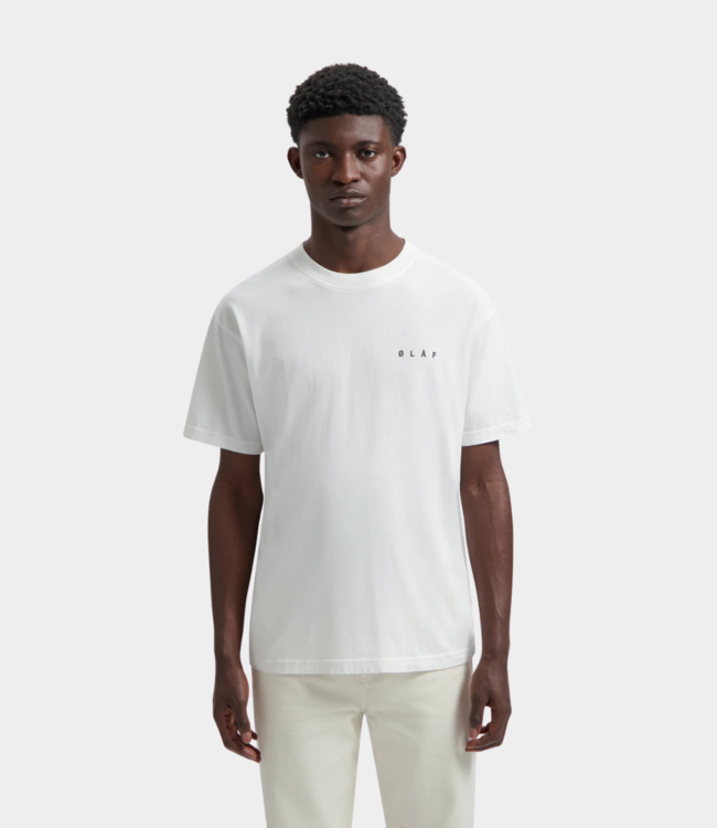 Olaf Face tee optical white M990104-WHITE