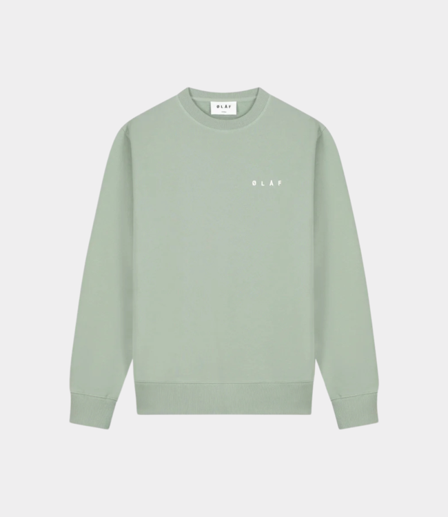 Olaf Lined face crewneck green milieu   M220201-GREEN MILIEU