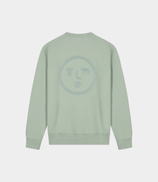 Olaf Lined face crewneck green milieu
