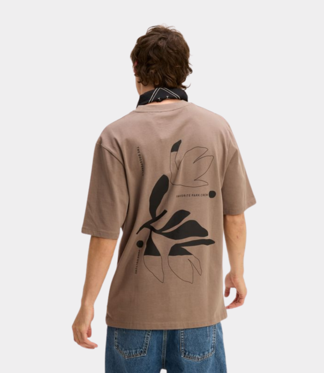 Goodpeople Took tee mid brown 25020908-3205