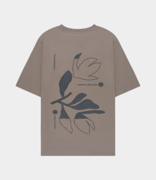 Goodpeople Took tee mid brown 25020908-3205