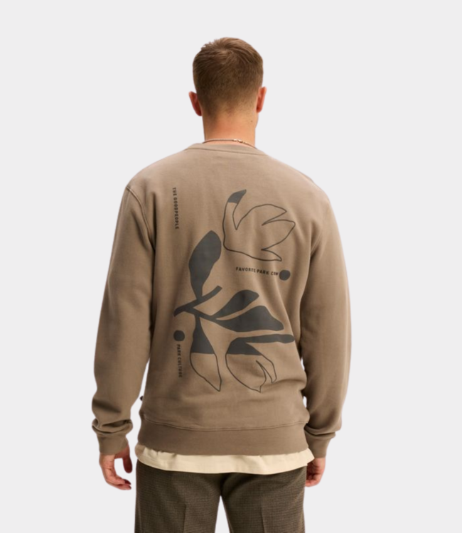 Goodpeople Look sweat mid brown 25020709-3205