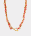 Label Kiki Summer knot pink necklace gold KSK2261-GOLD