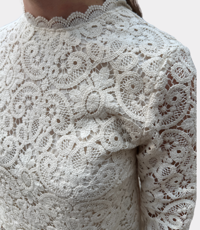 The New Society Lara woman blouse moonlight white AW25WBL7C42