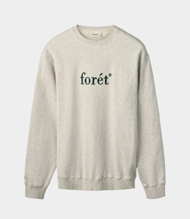 Foret Boat sweatshirt snow melange/dark green F7007-SNOW MELANGE/DARK GREEN