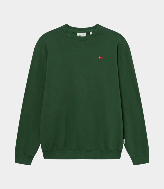 Foret Flag sweatshirt dark green F9892-DARK GREEN