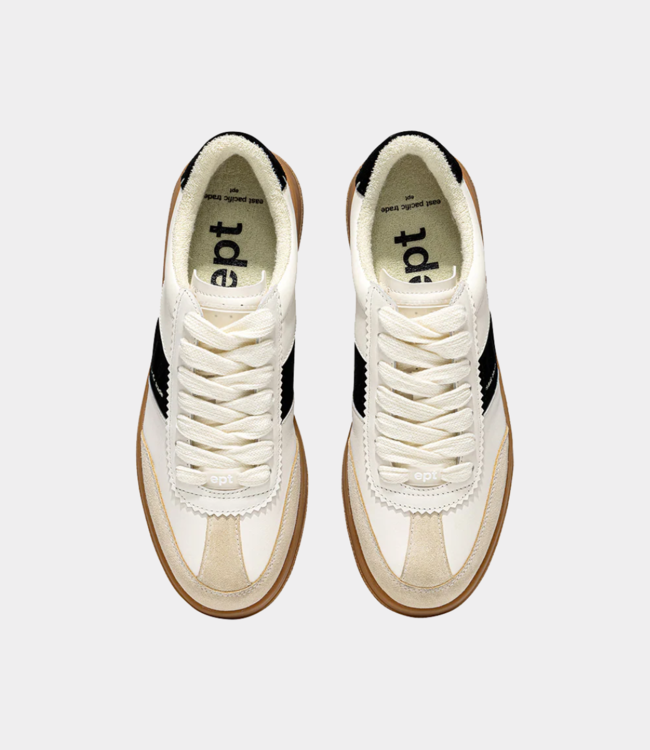 East Pacific Trade Santos sneaker off white black EP4SN1ST08101-WHITE