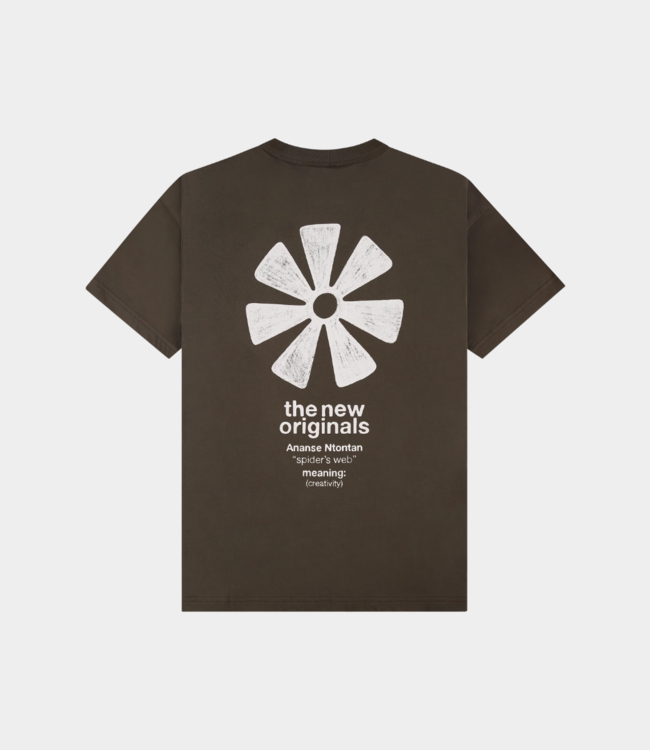 The New Originals Ananse adinkra tee acid brown | Newstyle