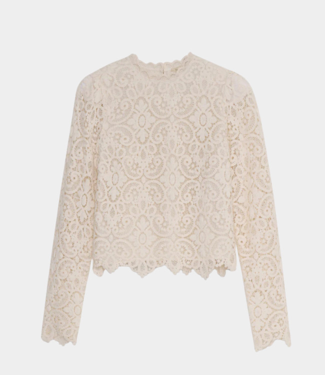 The New Society Lara woman blouse moonlight white AW25WBL7C42