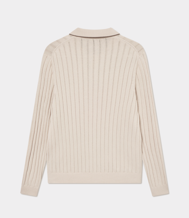 Les Deux bogart rugby polo knit ivory 1000563-215
