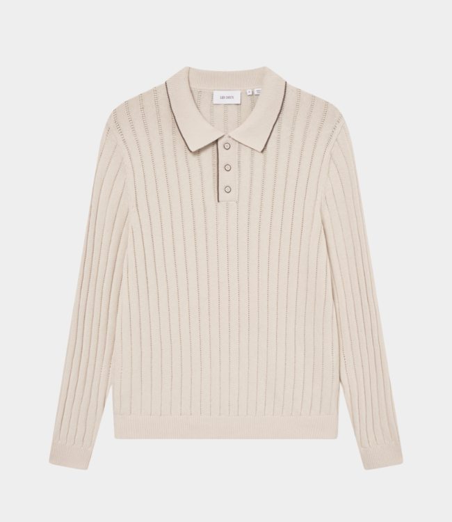 Les Deux bogart rugby polo knit ivory 1000563-215