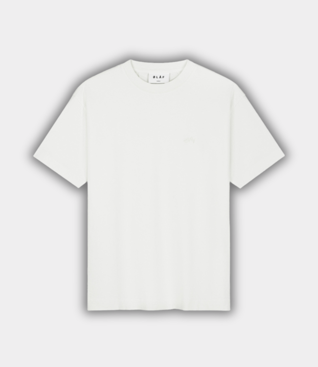 Olaf signature ss tee off-white M220109-OFF-WHITE
