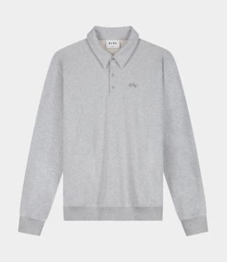 Olaf signature oversized polo heather grey