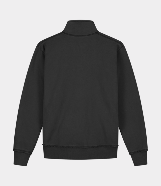 Olaf signature zip mock sweat charcoal M220211-CHARCOAL