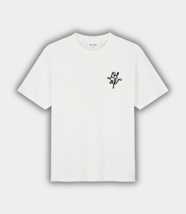 Olaf monogram graphic tee optical white M220116-OPTICAL WHITE