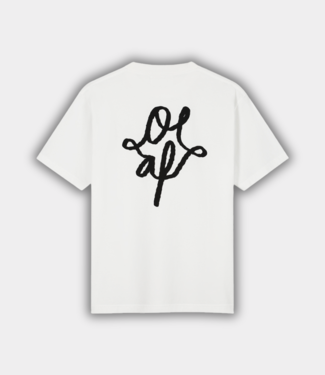 Olaf monogram graphic tee optical white