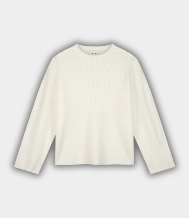 Olaf signature knitted crewneck white M220705-WHITE