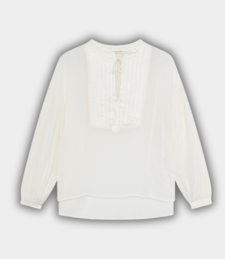 Maison Hotel Giovanni tuxedo blouse pearl