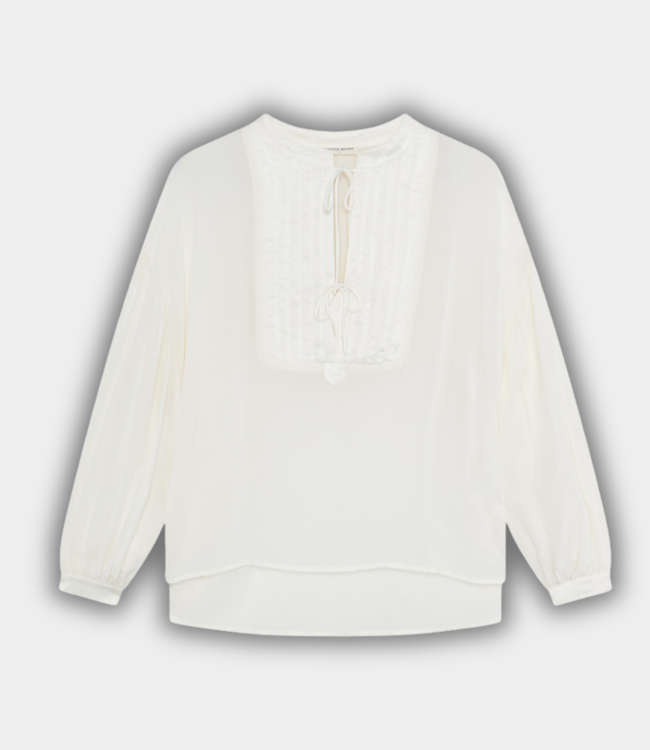 Maison Hotel Giovanni tuxedo blouse pearl GIOVANNI-PEARL