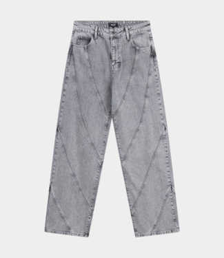 Alix the Label Cutseams denim pant grey washed
