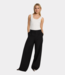 Alix the Label Wide leg broek black – Moderne broek met strakke pasvorm