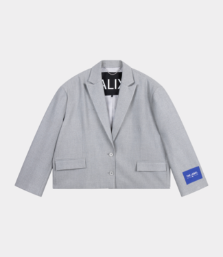Alix the Label Coated blazer soft grey melange