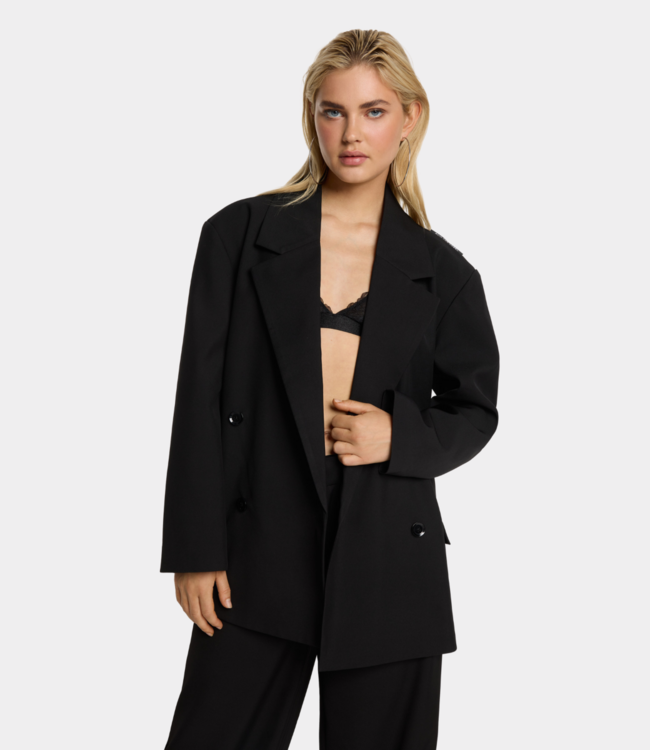 Alix the Label Double breasted blazer black – Tailored blazer, timeless