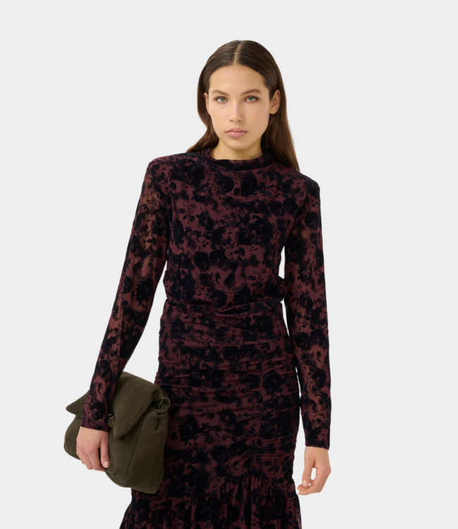 Gestuz gzflora ls top aronia / black 10910582-108301