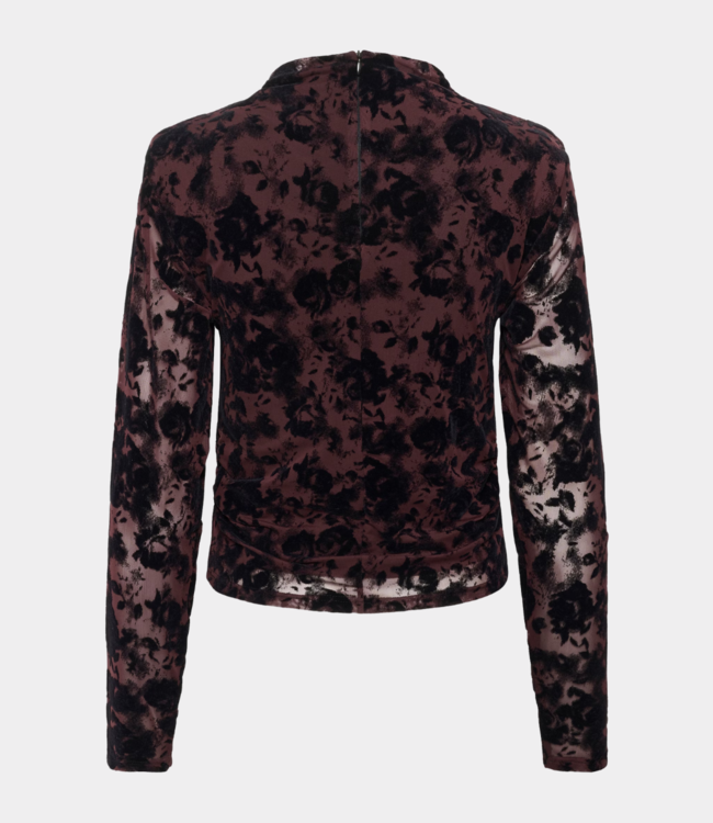 Gestuz gzflora ls top aronia / black 10910582-108301