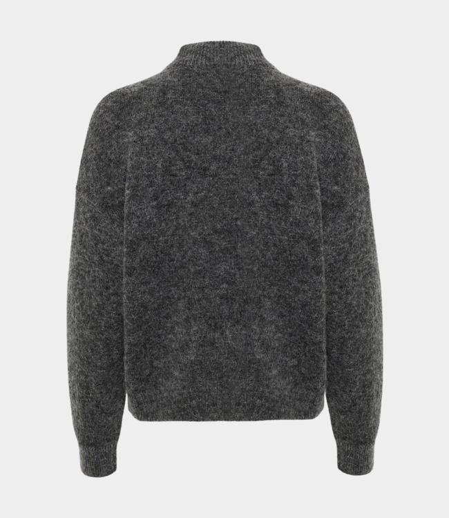Gestuz debbiegz pullover knit charcoal melange 10909330-106286