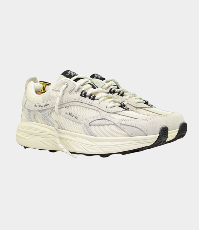 Mercer The re-run max sneaker suede white brown ME253015-157