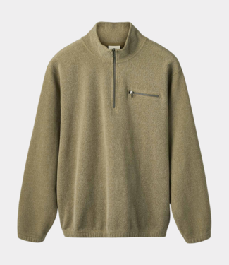 Foret elm half zip sweatshirt army