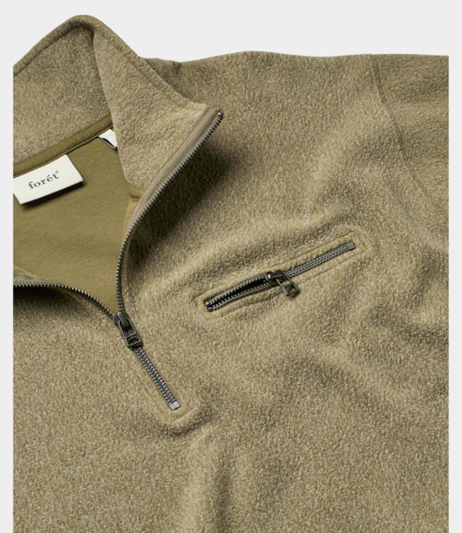 Foret elm half zip sweatshirt army F7010-ARMY