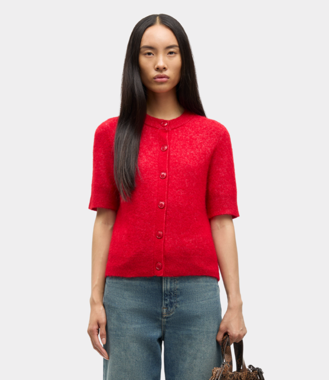 Samsoe Samsoe sanoura ss cardigan 15556 haute red F25100053-191758TCX