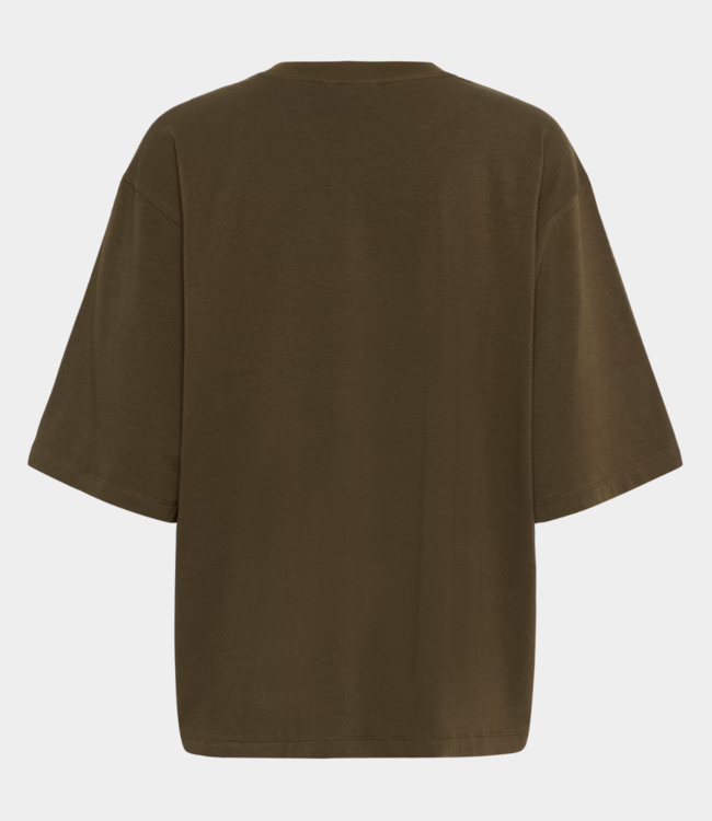 Gestuz Gzdami tee dark beech 10910545-108289