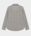 Les Deux lennon wool pinstripe overshirt grey melange 1000558-320