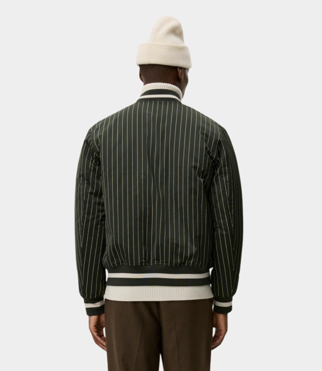 Les Deux varsity tech pinstripe jacket duffel bag 1000381-515