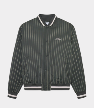 Les Deux varsity tech pinstripe jacket duffel bag