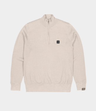 Butcher of Blue structure halfzip lt. sand