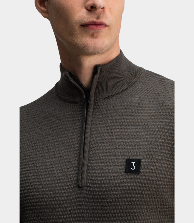 Butcher of Blue structure halfzip mocha brown