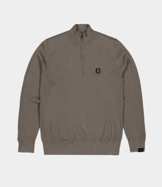 Butcher of Blue structure halfzip mocha brown