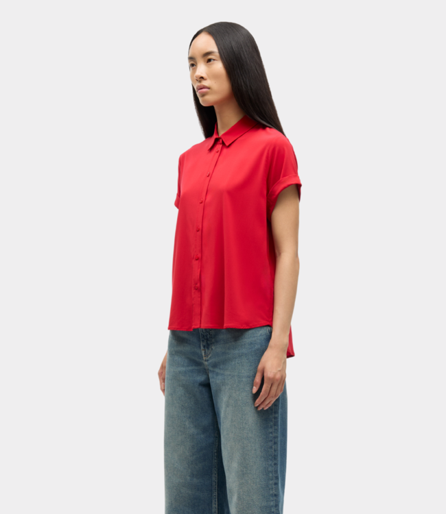 Samsoe Samsoe majan ss shirt 9942 haute red F19123672-191758TCX