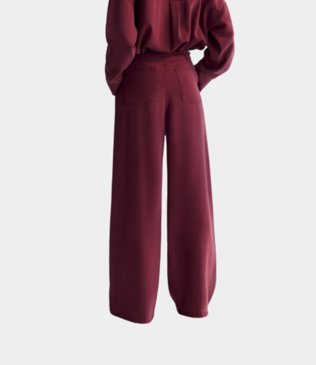 The New Society tns tencel woman pant plum fantasy plum fantasy AW25WPA25C49