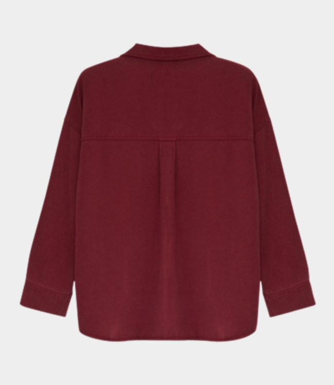 The New Society tns tencel woman shirt plum fantasy plum fantasy AW25WSH13C49