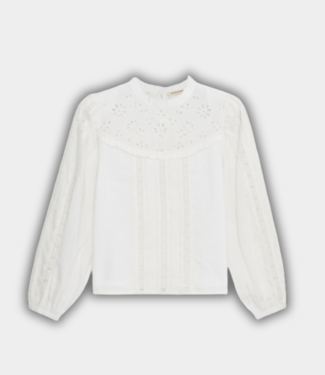 The New Society dahlia woman blouse moonlight white moonlight white