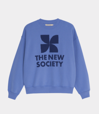 The New Society tns logo woman sweatshirt starlight blue starlight blue