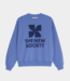 The New Society tns logo woman sweatshirt starlight blue starlight blue AW25WSWT12C60